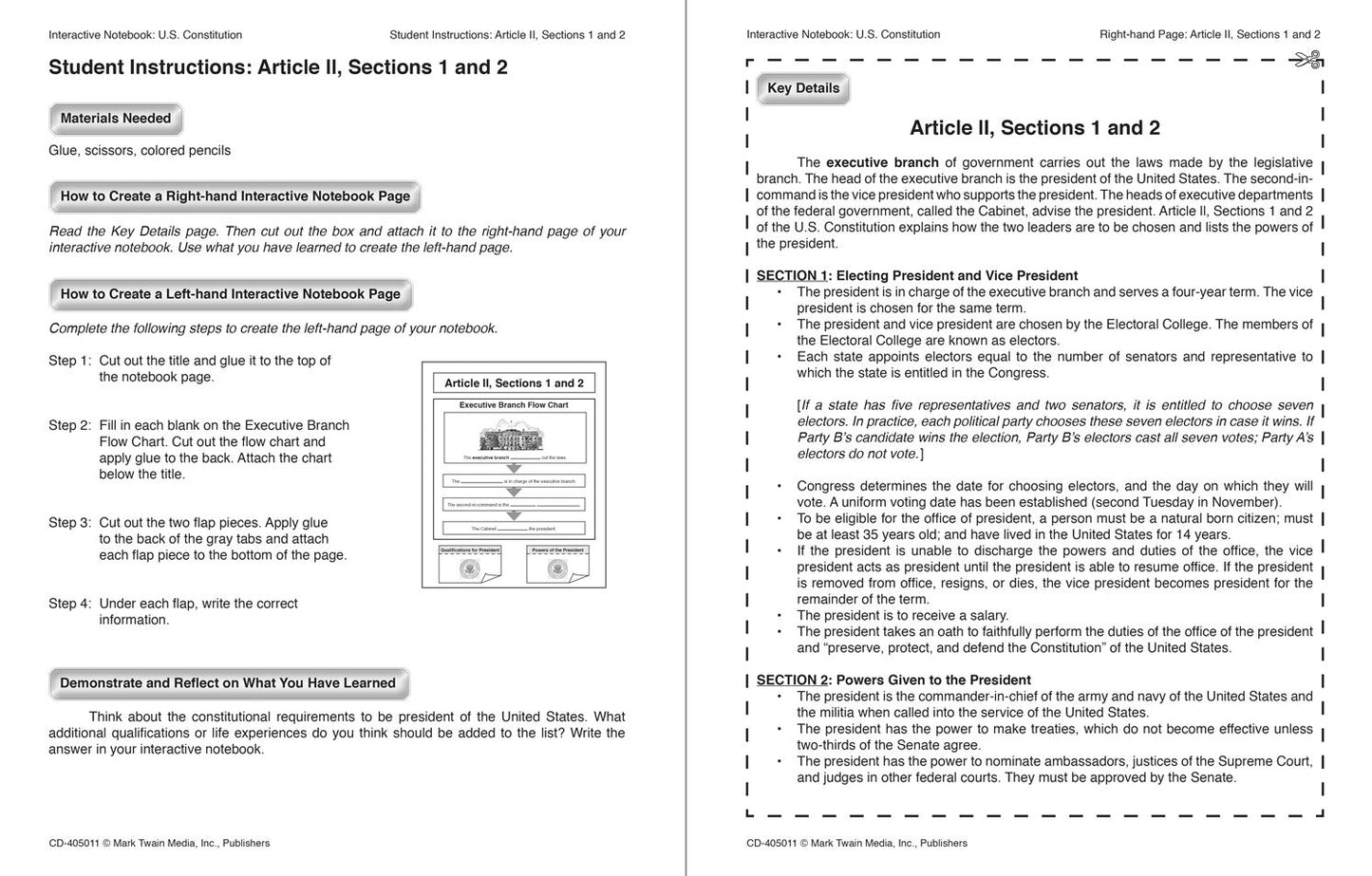 Interactive Notebook: U.S. Constitution, Grades 5 - 12