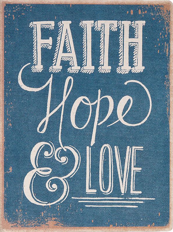 Deconstructed Faith Hope Love Journal 6.5'' x 8.5''