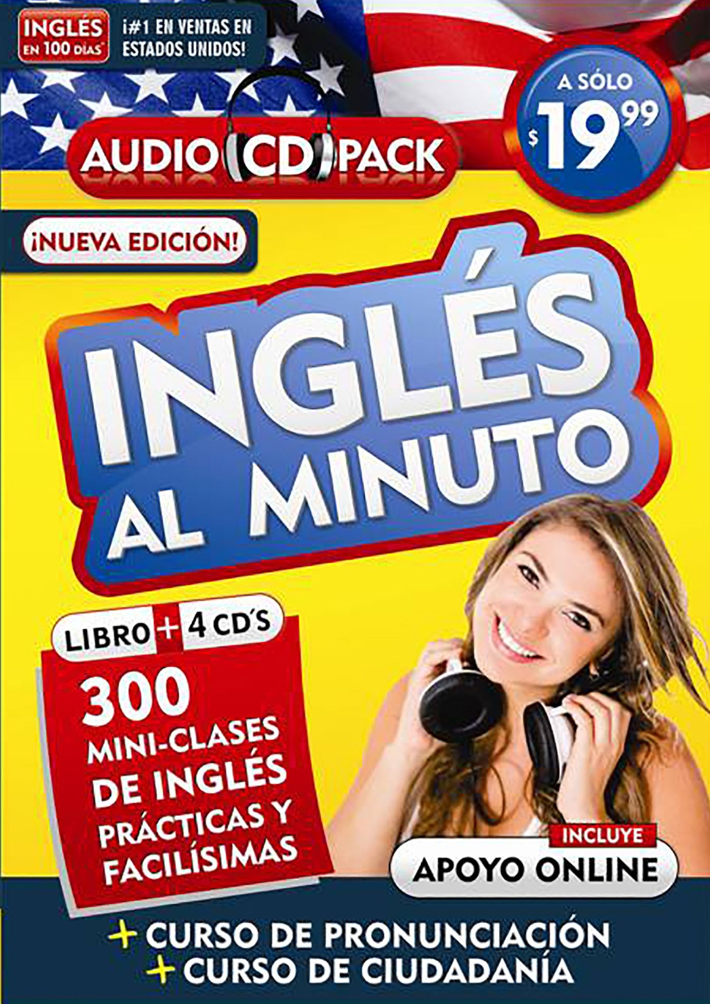 Inglés en 100 días - Inglés al minuto - Audio Pack (Libro + 4 CD's Audio) / English in 100 Days - English in a Minute Audio Pack