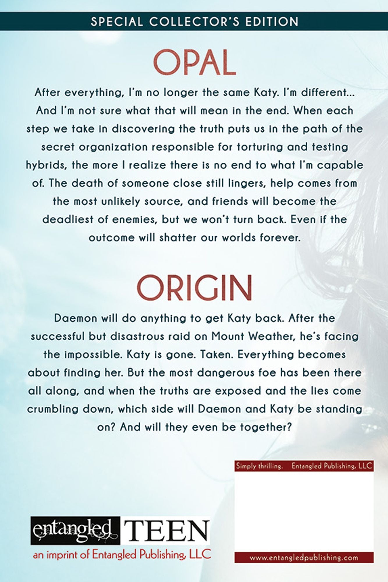 Lux: Consequences (Opal & Origin)