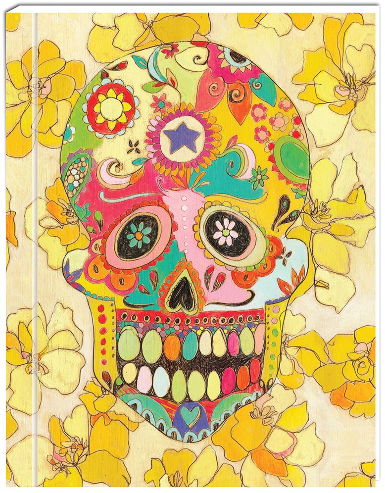 Skull GreenJournal: Lined Journal