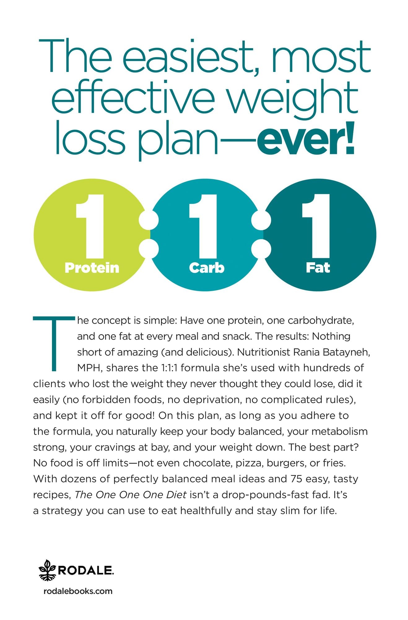 The One One One Diet: The Simple 1:1:1 Formula for Fast and Sustained Weight Loss
