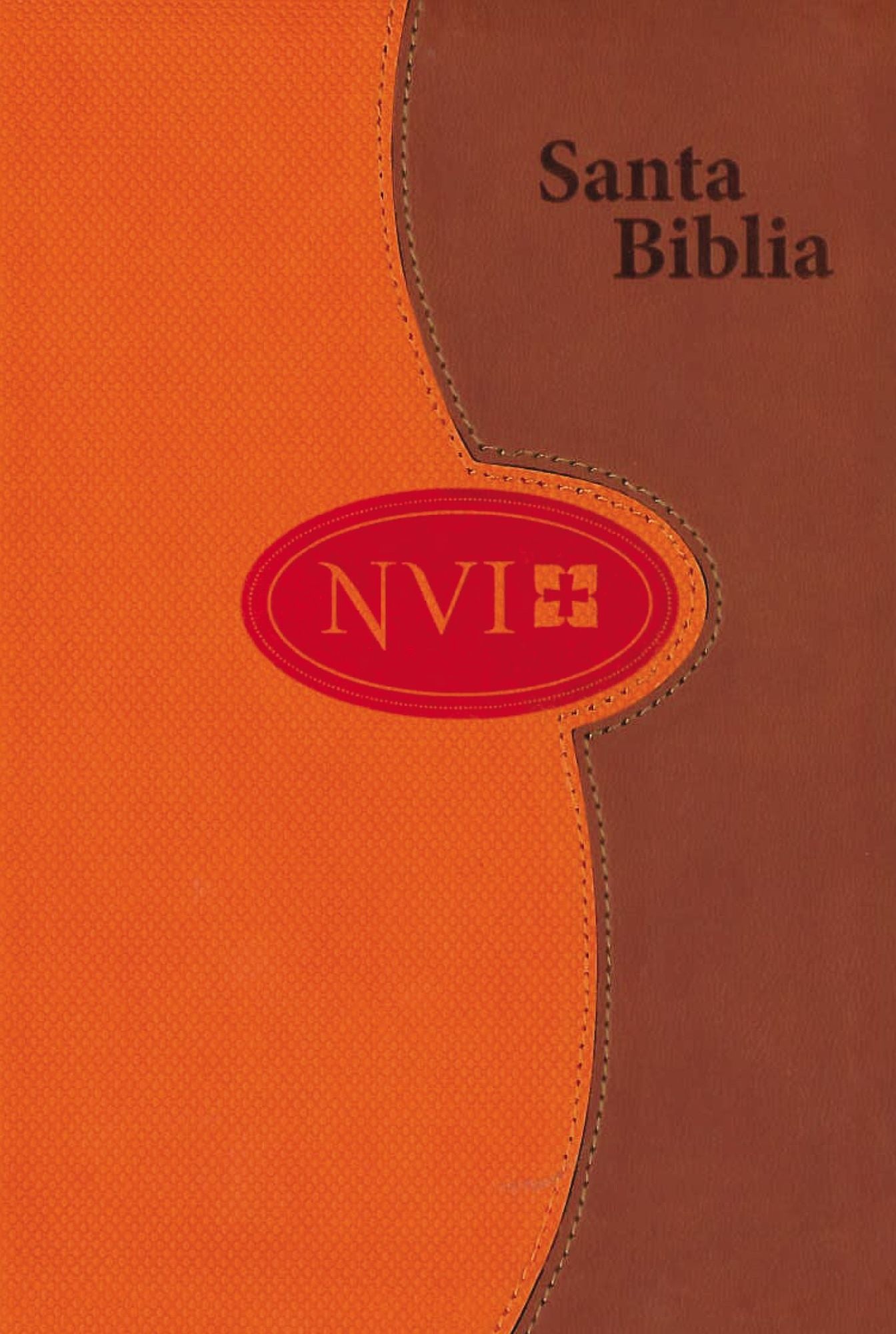 Biblia NVI de letra grande - A dos tonos: Gris/Color ladrillo