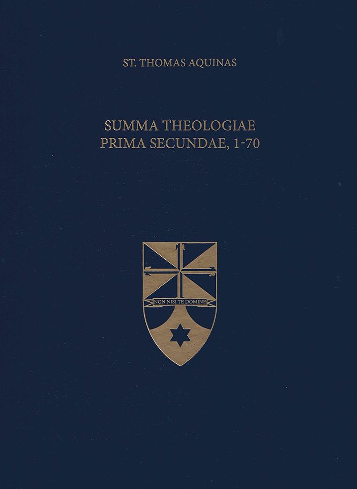 Summa Theologiae Prima Secundae, 1-70 (Latin-English Edition)