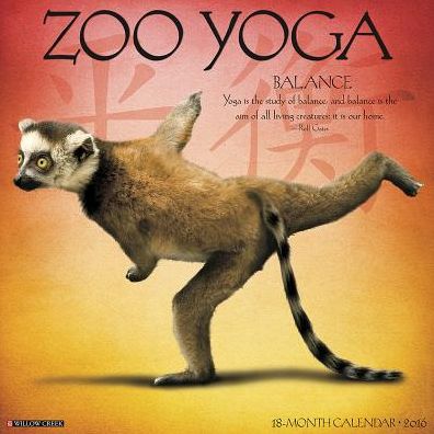 2016 Zoo Yoga Wall Calendar