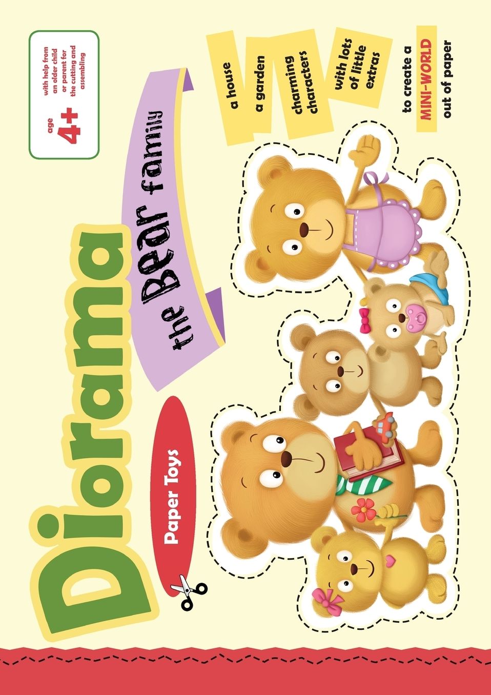 The Bear Family Diorama: Paper toys mini world