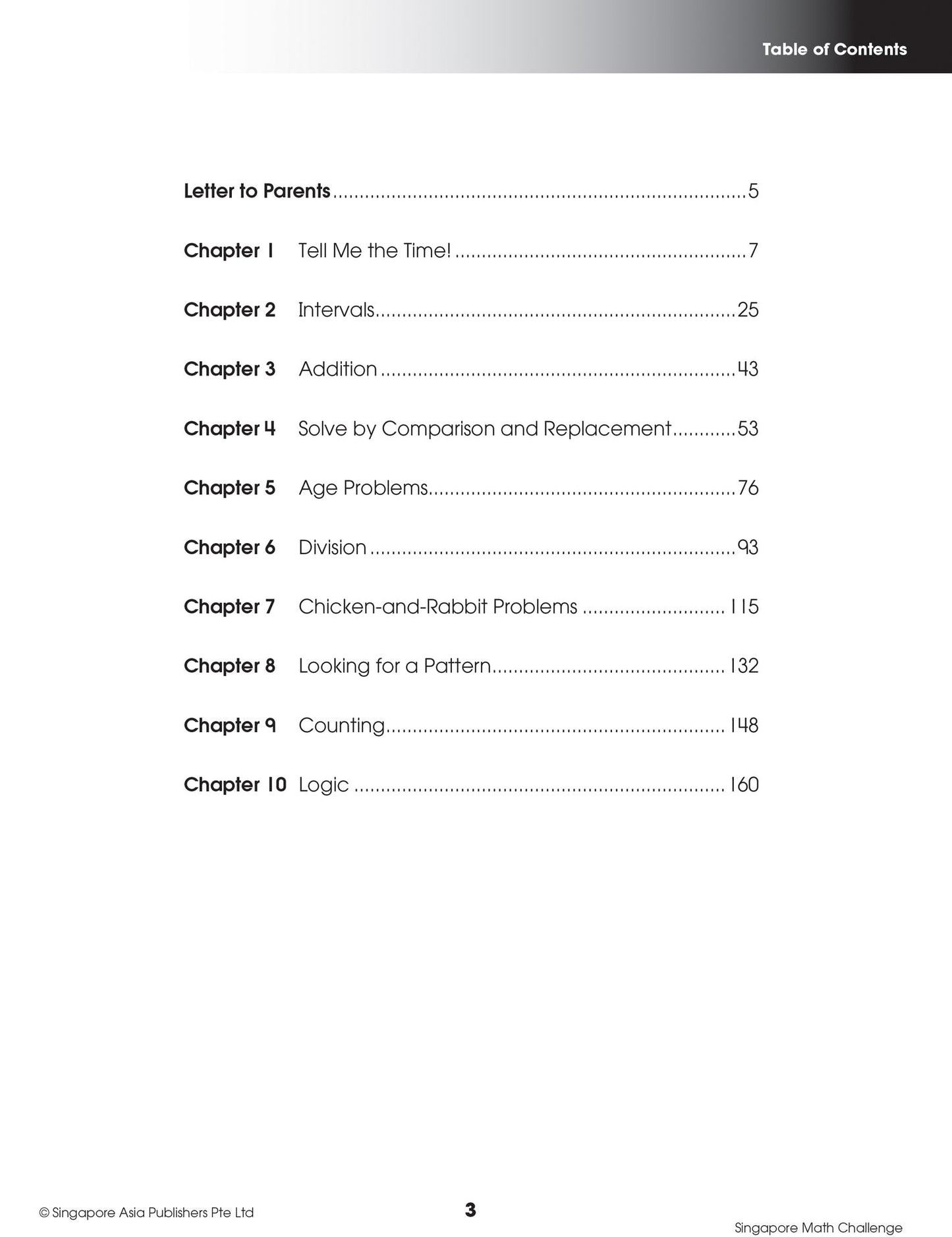 Singapore Math Challenge, Grades 2 - 5