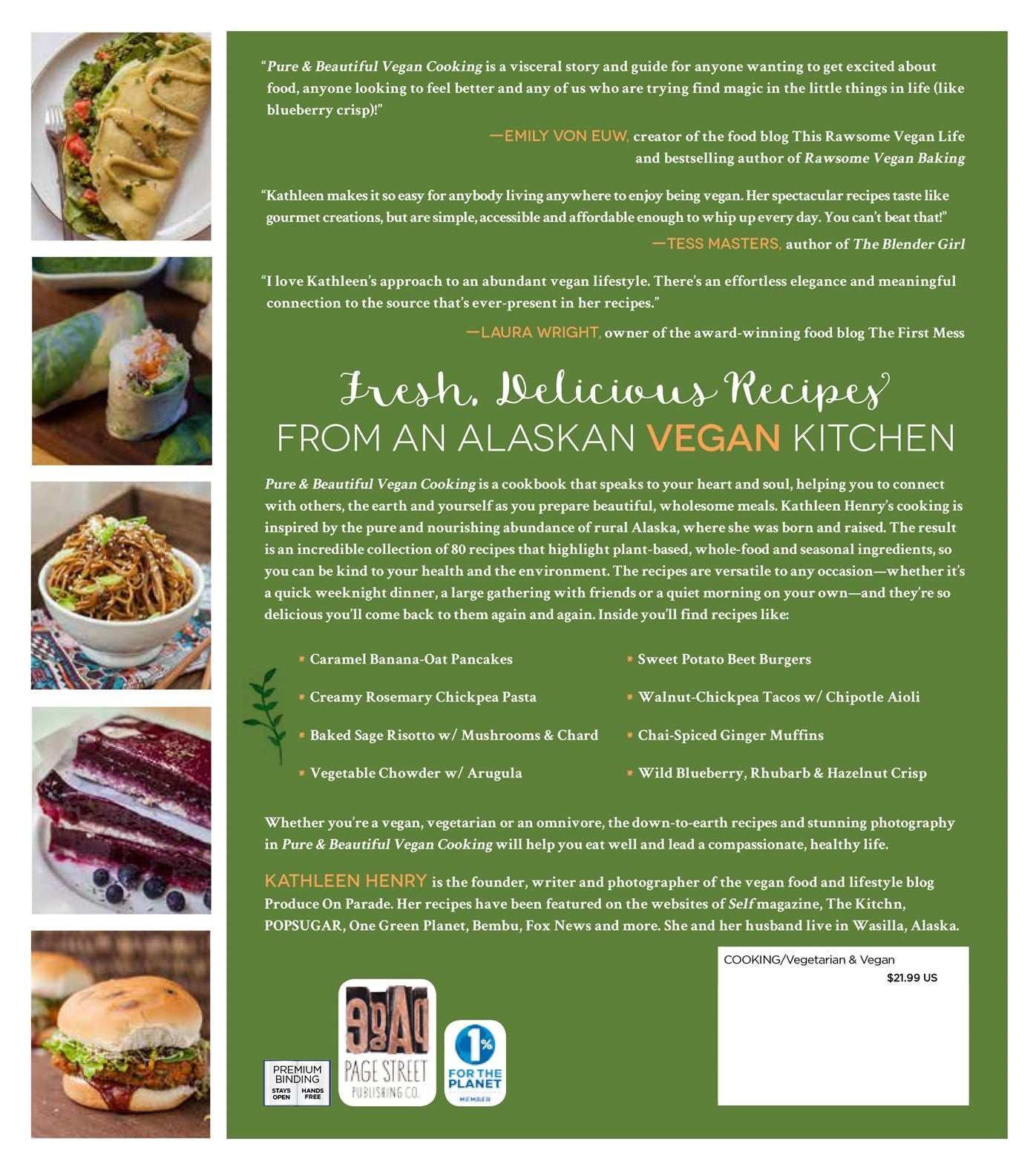 Pure & Beautiful Vegan Cooking: Recipes Inspired by Rural Life in Alaska