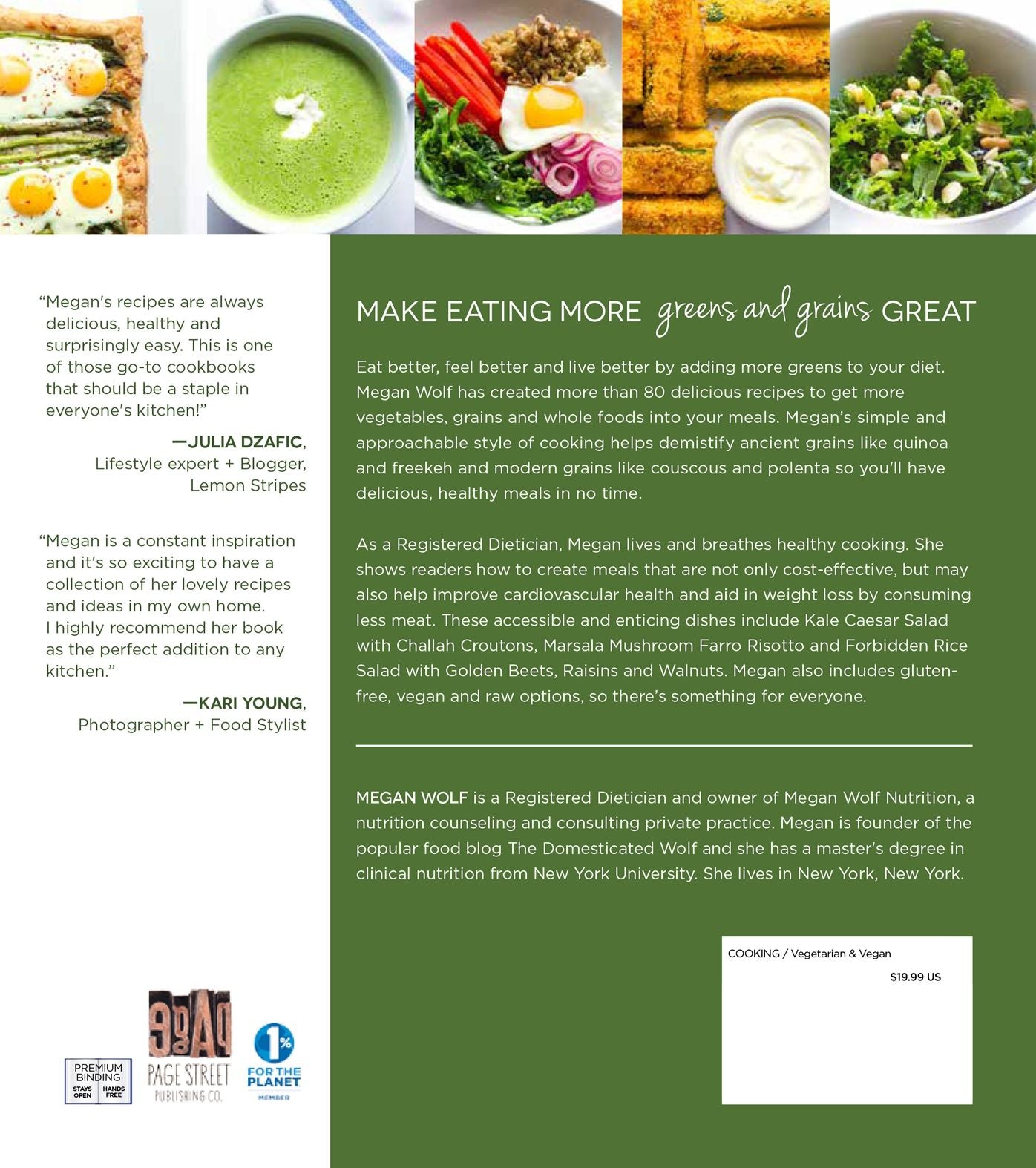 Great Meals With Greens and Grains: Over 80 Easy Recipes For Delicious and Healthy Vegetarian Dishes