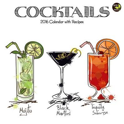 2016 Cocktails Wall Calendar