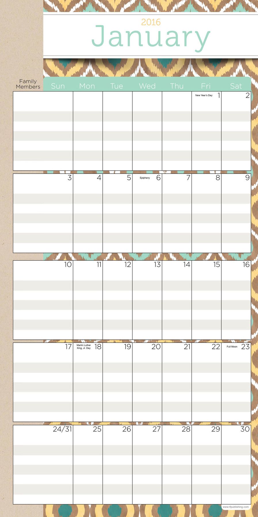 2016 Moms Manager Wall Calendar