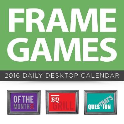 2016 Frame Games Daily Desktop Calendar