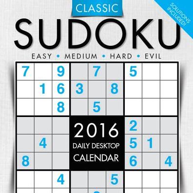 2016 Sudoku Daily Desktop Calendar