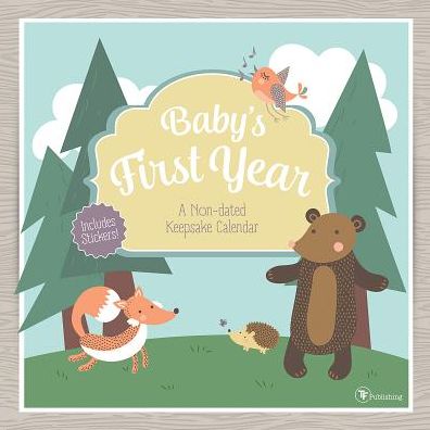 Babys First Year Woodland NonDated Wall Calendar