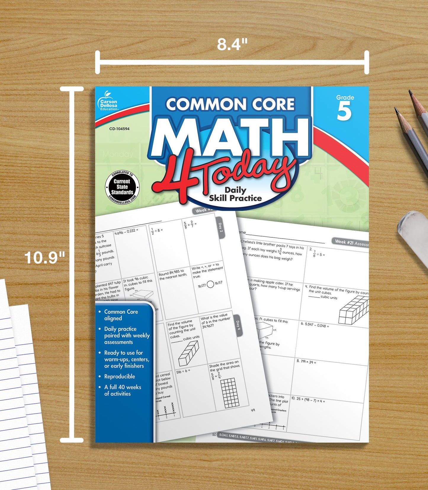 Common Core Math 4 Today, Grade 5: Daily Skill Practice