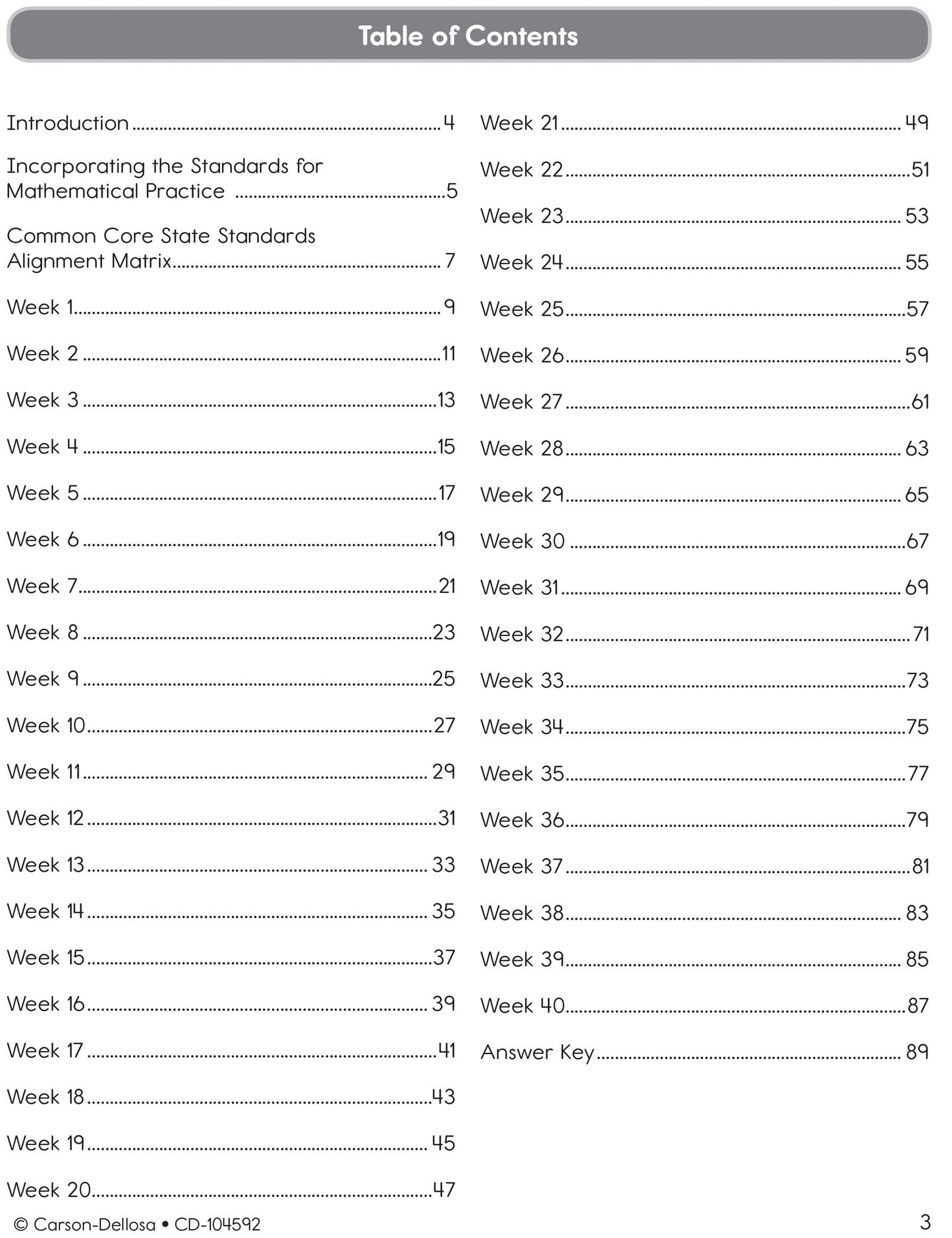 Common Core Math 4 Today, Grade 3: Daily Skill Practice