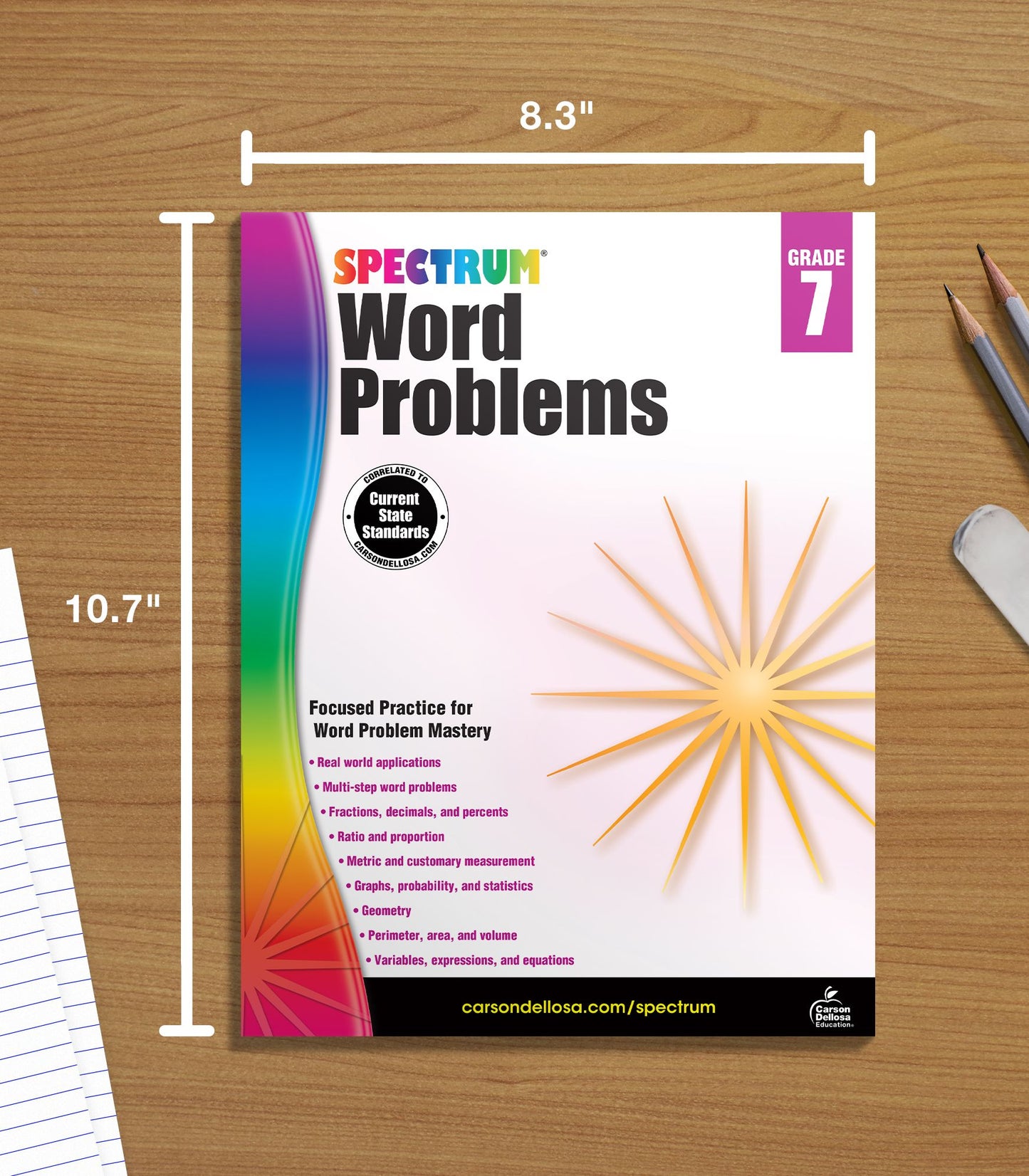 Spectrum Word Problems, Grade 7