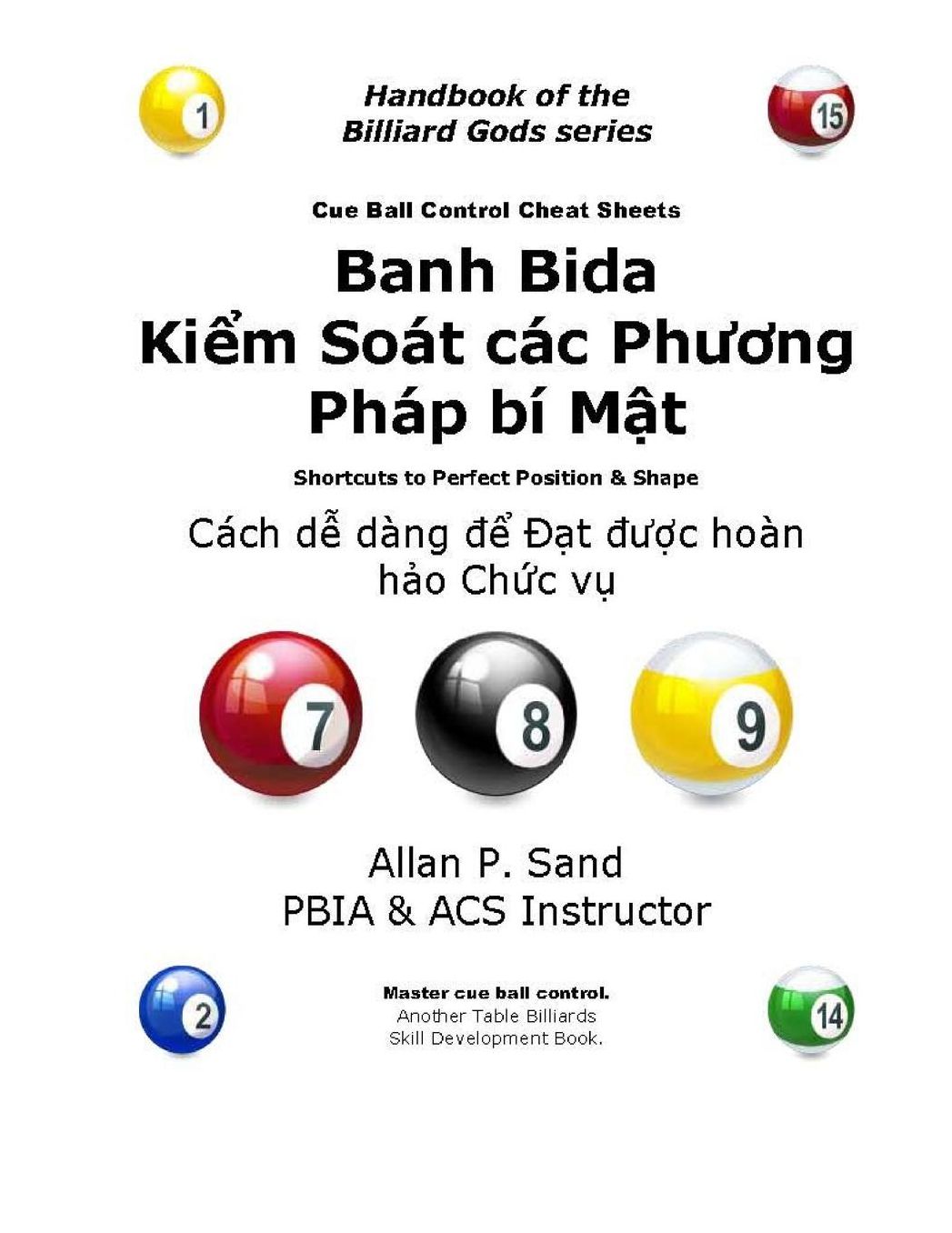 Cue Ball Control Cheat Sheets (Vietnamese): Easy Ways to Perfect Position