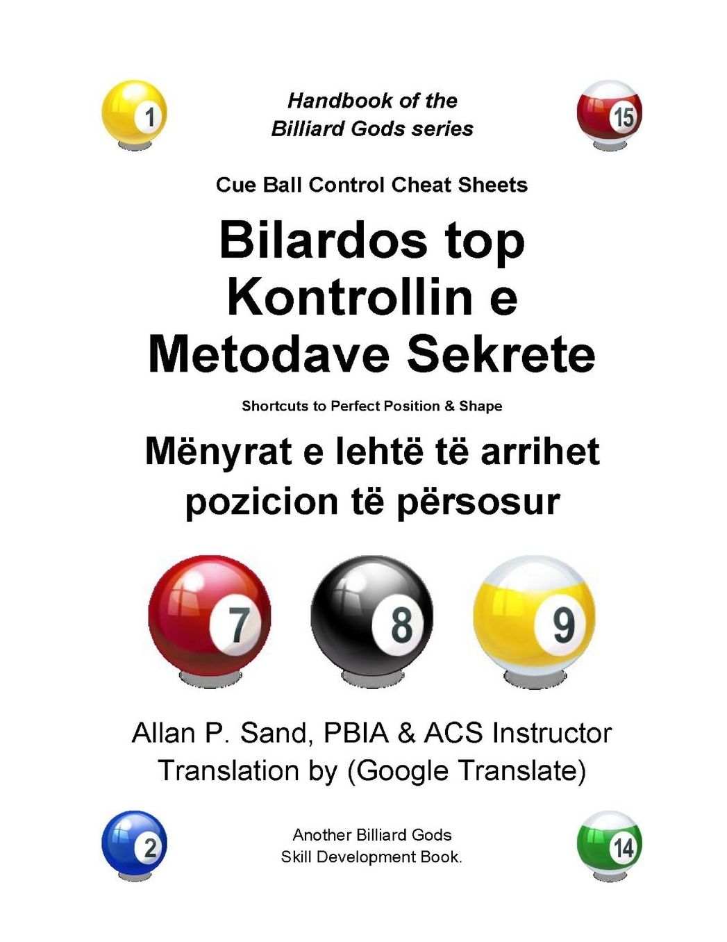 Cue Ball Control Cheat Sheets (Albanian): Shortcuts to Perfect Position and Shape