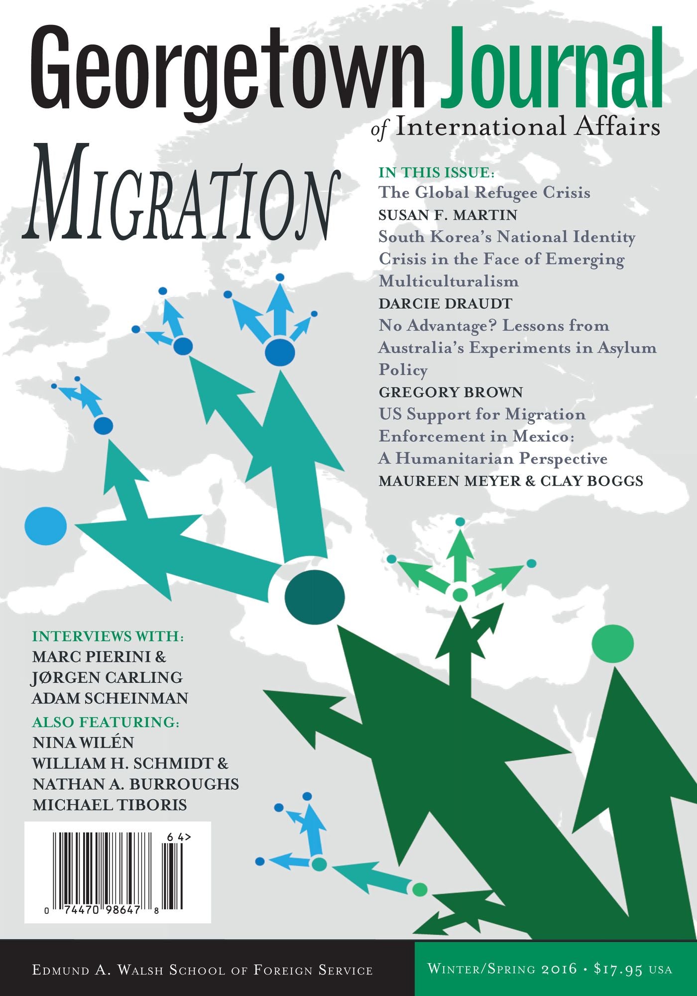 Georgetown Journal of International Affairs, Volume 17: Migration, No. 1