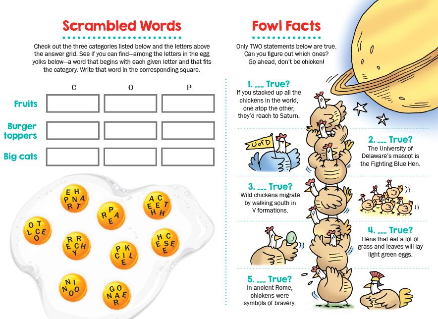 Uncle John's Scrambled Brains: 36 Tear-Off Placemats for Kids Only!