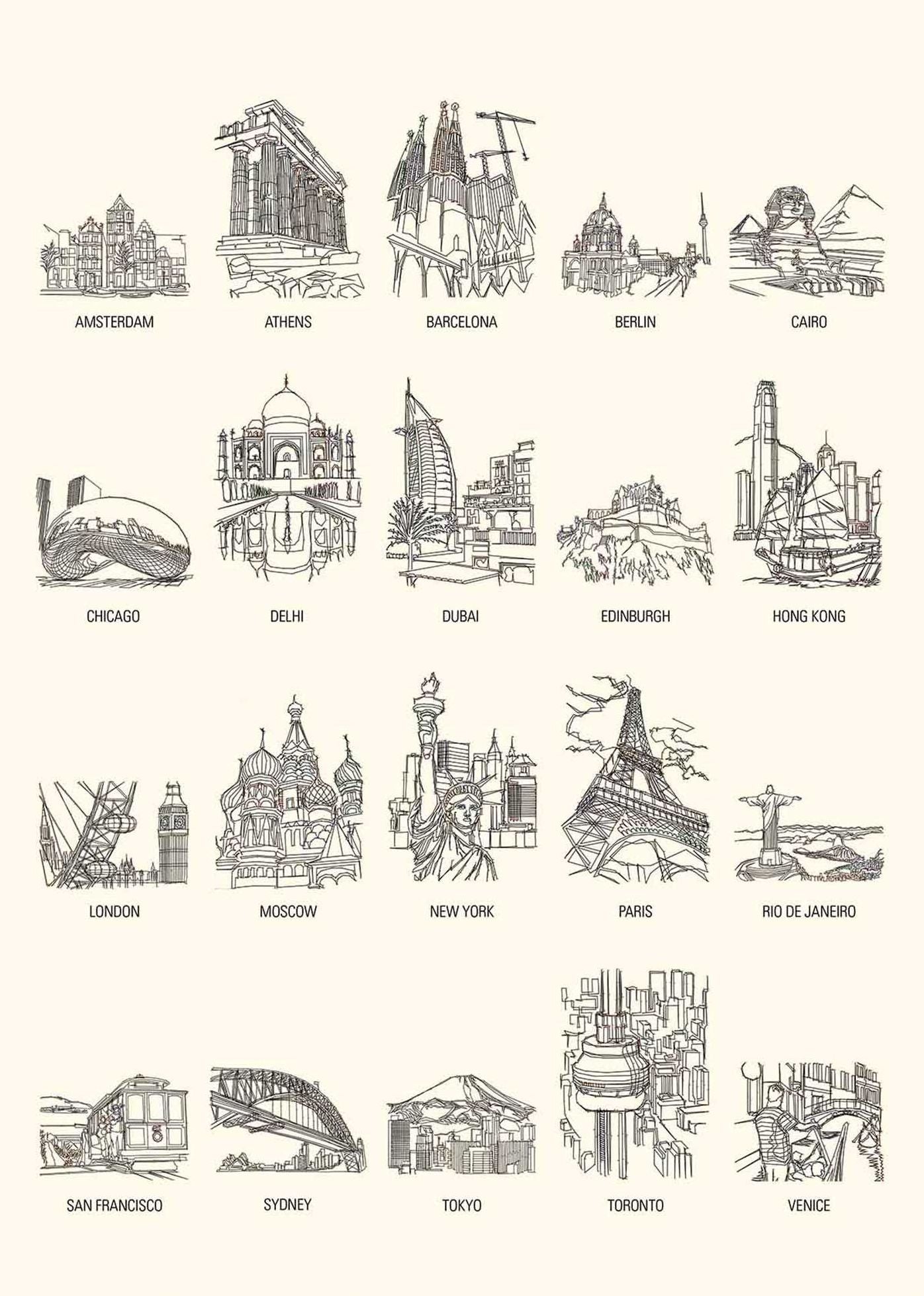 1000 Dot-to-Dot: Cities