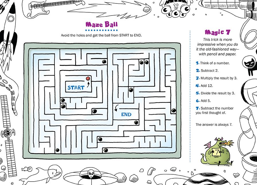 Uncle John's Flapjacks from Space: 36 Tear-off Placemats For Kids Only!: Puzzles, Mazes, Brainteasers, Weird Facts, Jokes, and More!