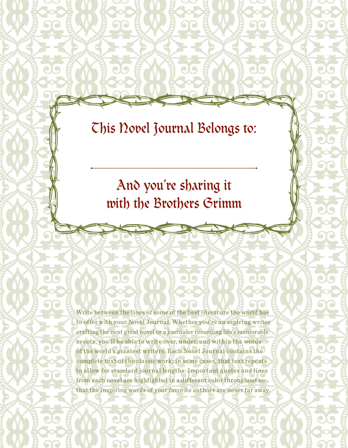 A Novel Journal: The Brothers Grimm