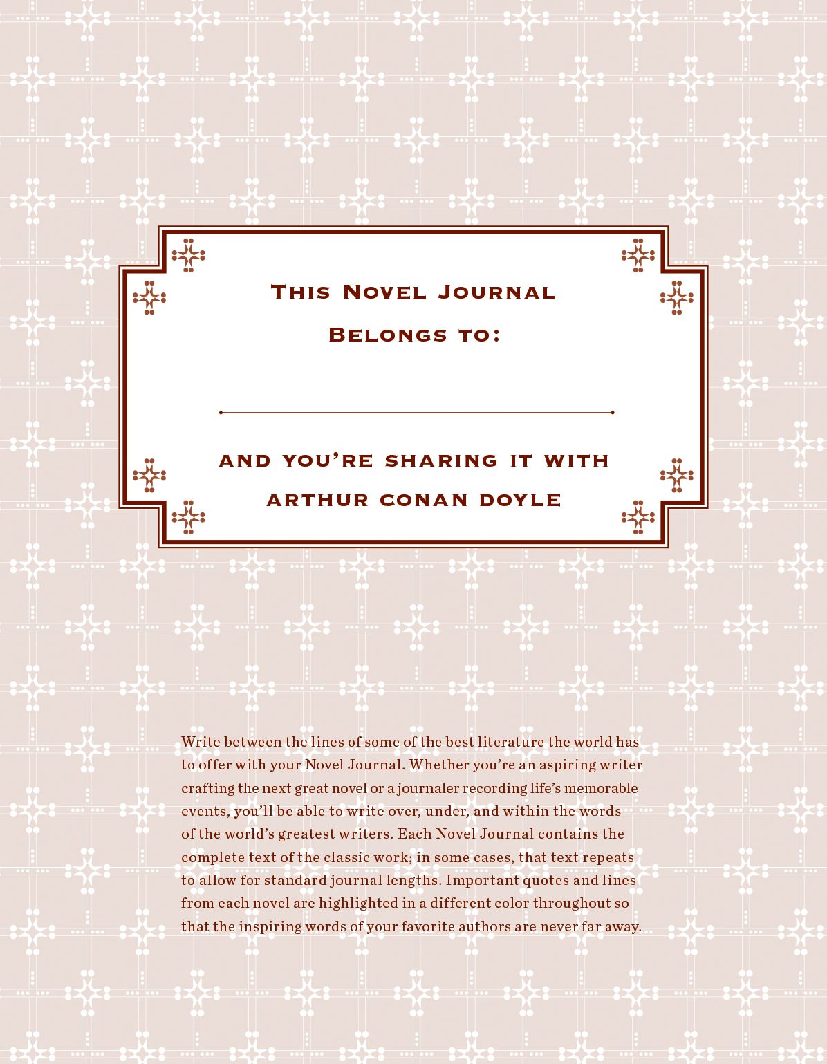 A Novel Journal: The Adventures of Sherlock Holmes