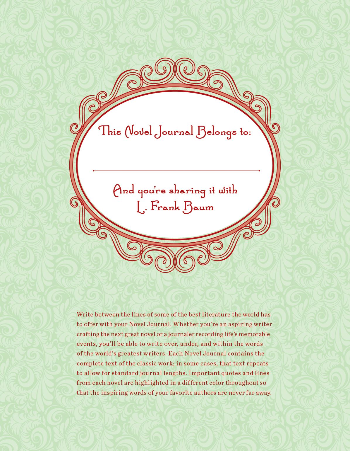 A Novel Journal: The Wizard of Oz