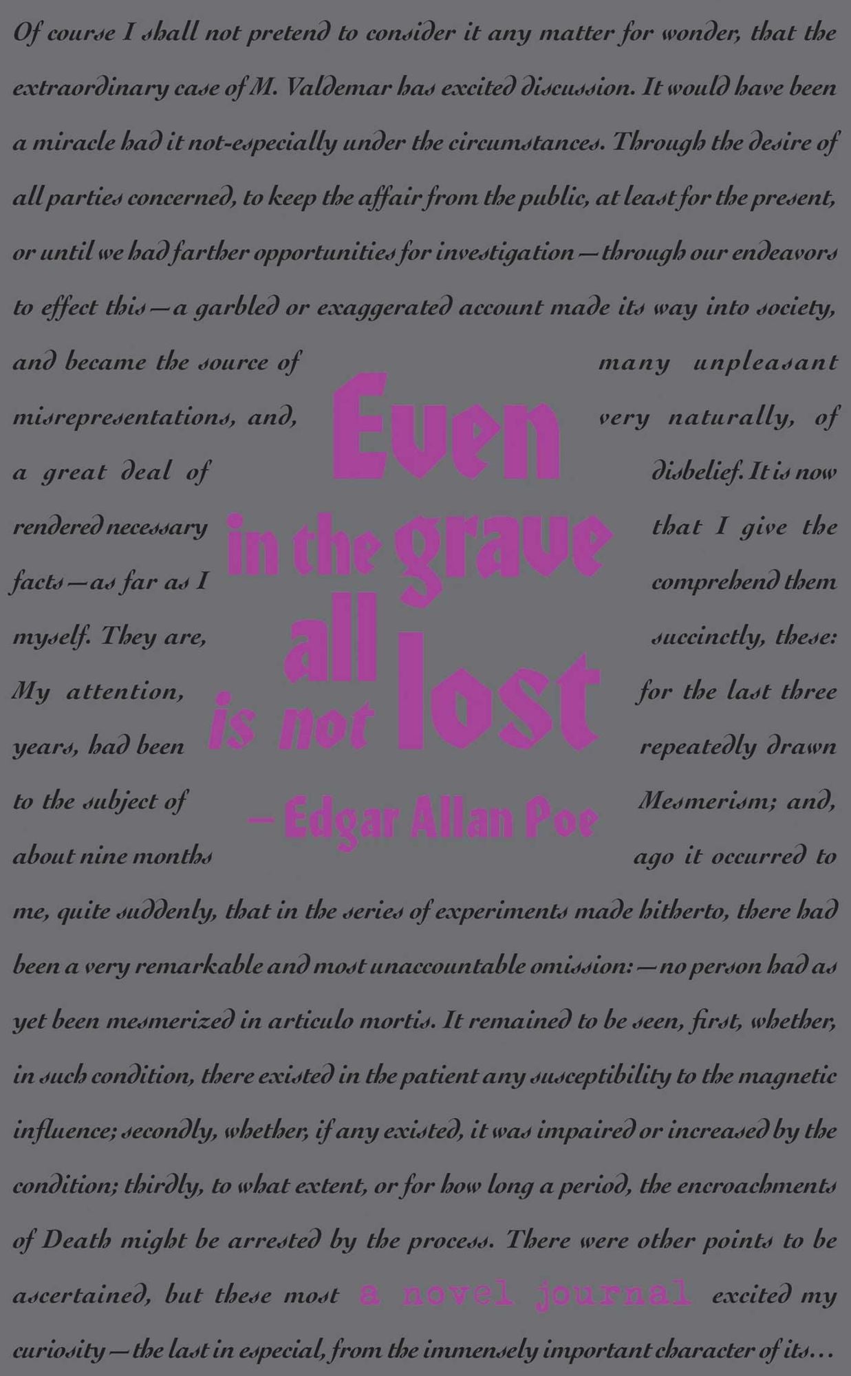 A Novel Journal: Edgar Allan Poe (Compact)