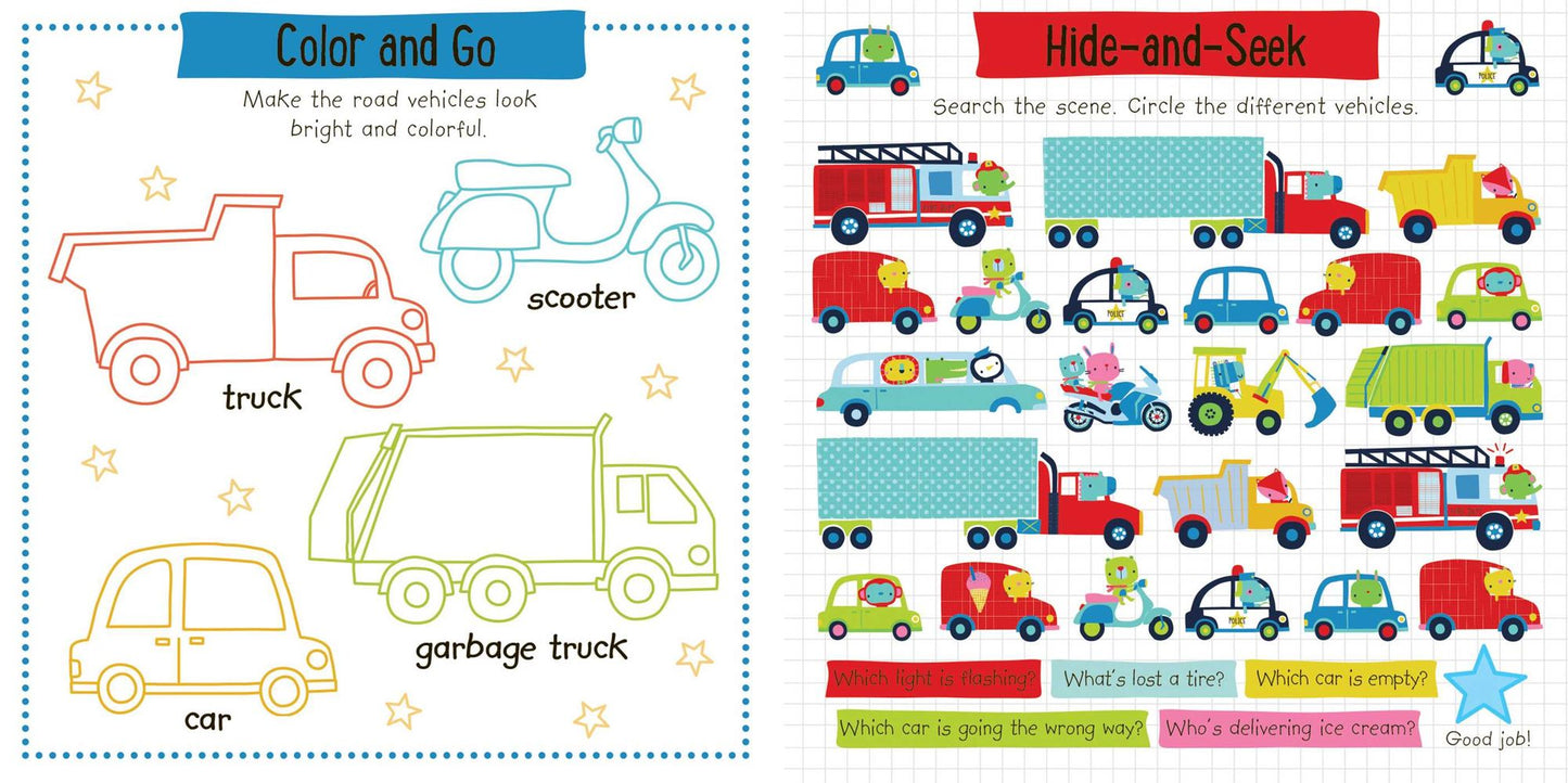 Super Sticker Activity: Things that Go