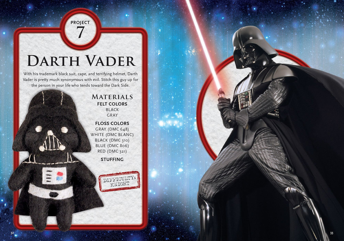 Star Wars Felt : Includes Multiple Colors of Felt, Stuffing, a Needle, Embroidery Floss, and Die-cut Templates