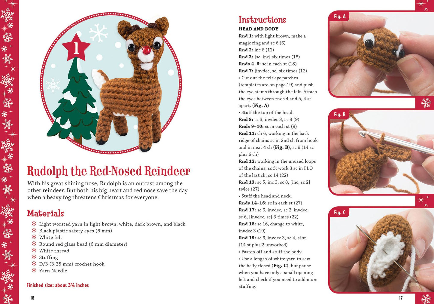 Rudolph the Red-Nosed Reindeer Crochet