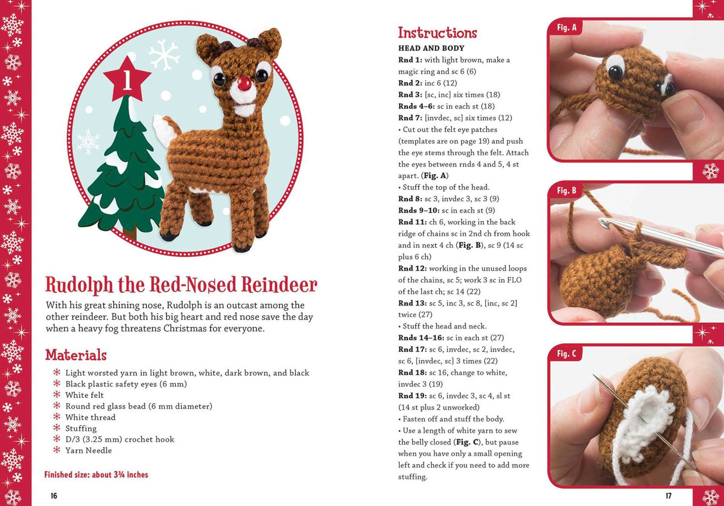 Rudolph the Red-Nosed Reindeer Crochet