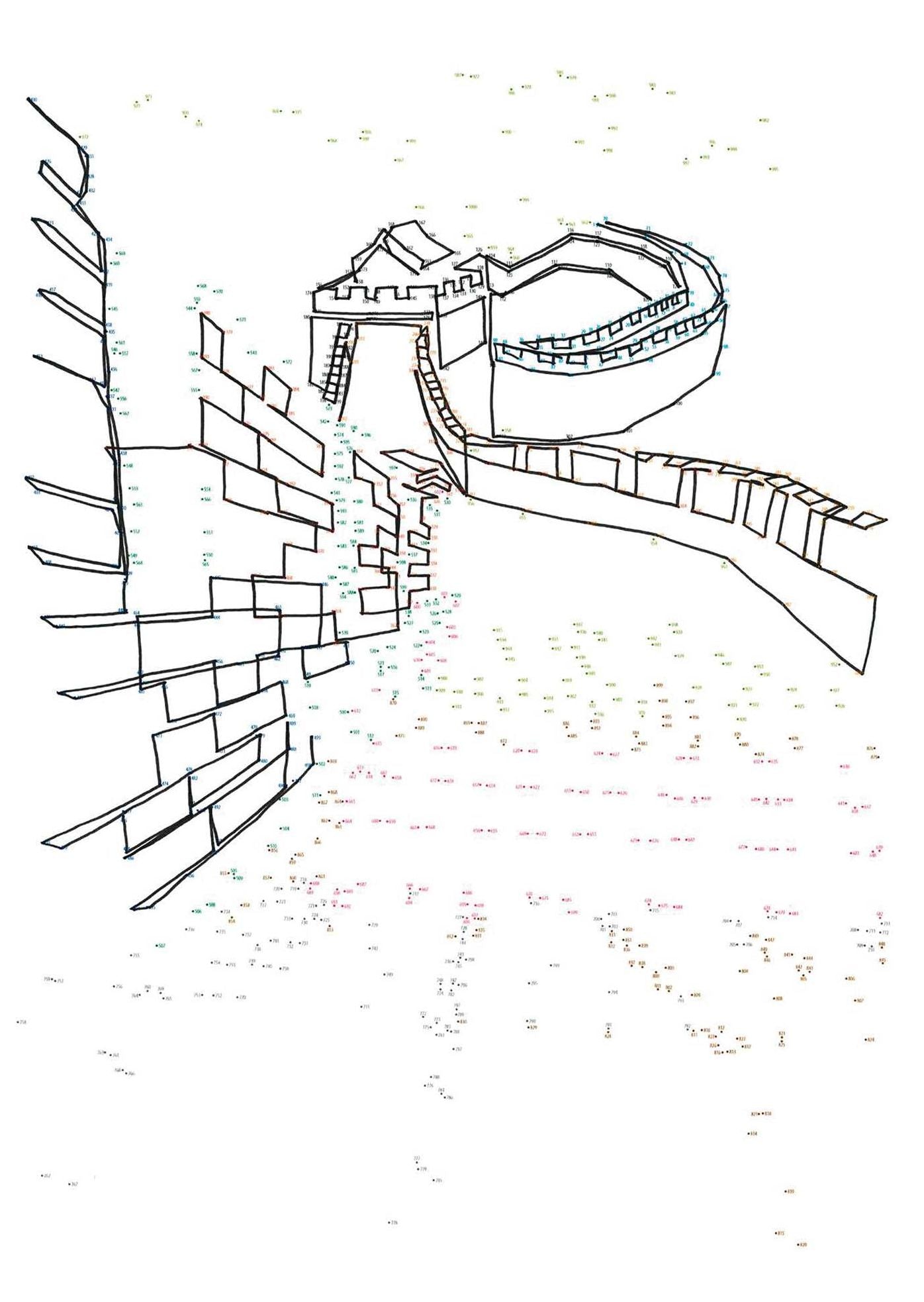 1000 Dot-to-Dot: Wonders of the World