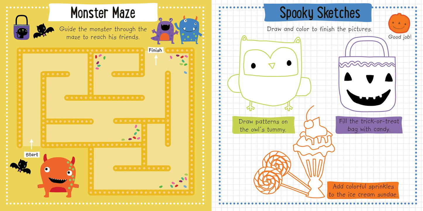 Super Sticker Activity: Tricks and Treats