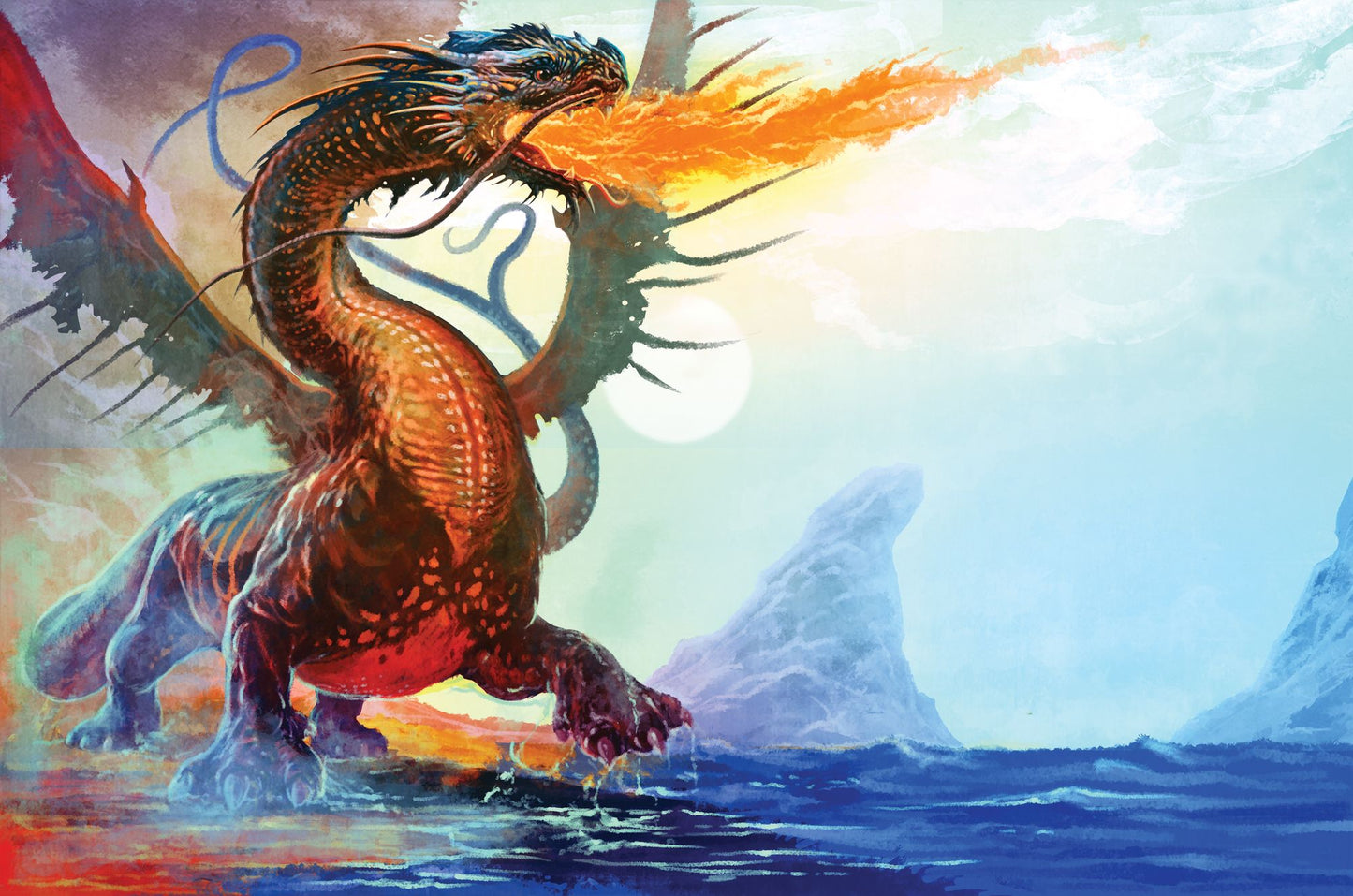 Mythological Adventures: Dragons [With Book and Reusable Stickers and 3-D Animal Models and a Diorama]