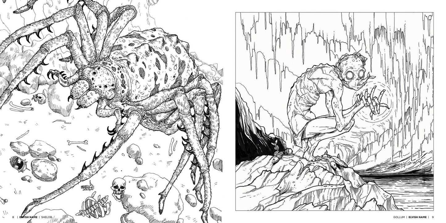 A Bestiary of Tolkien: A Coloring Book