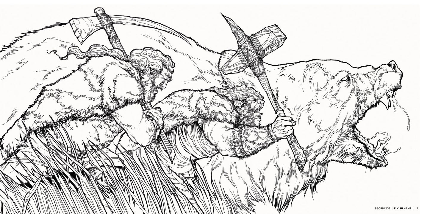A Bestiary of Tolkien: A Coloring Book
