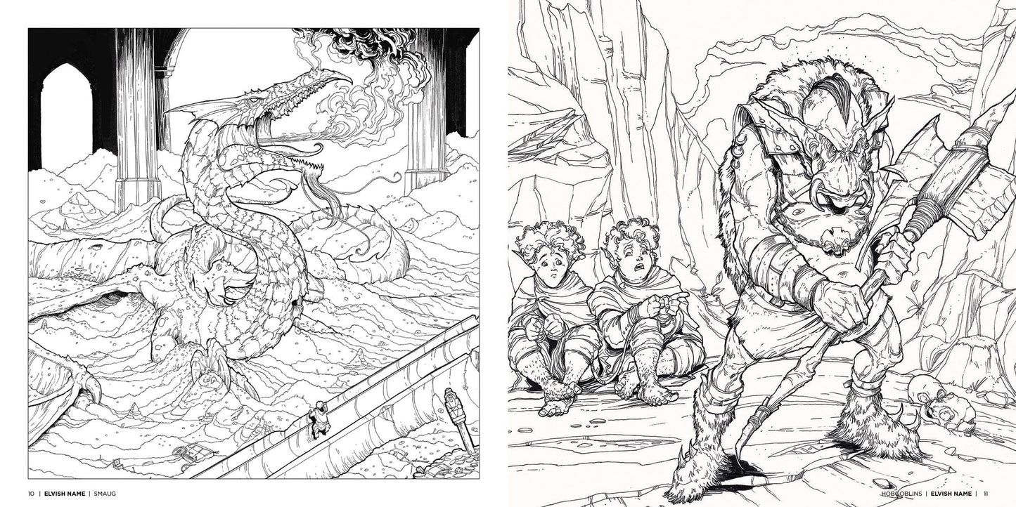 A Bestiary of Tolkien: A Coloring Book