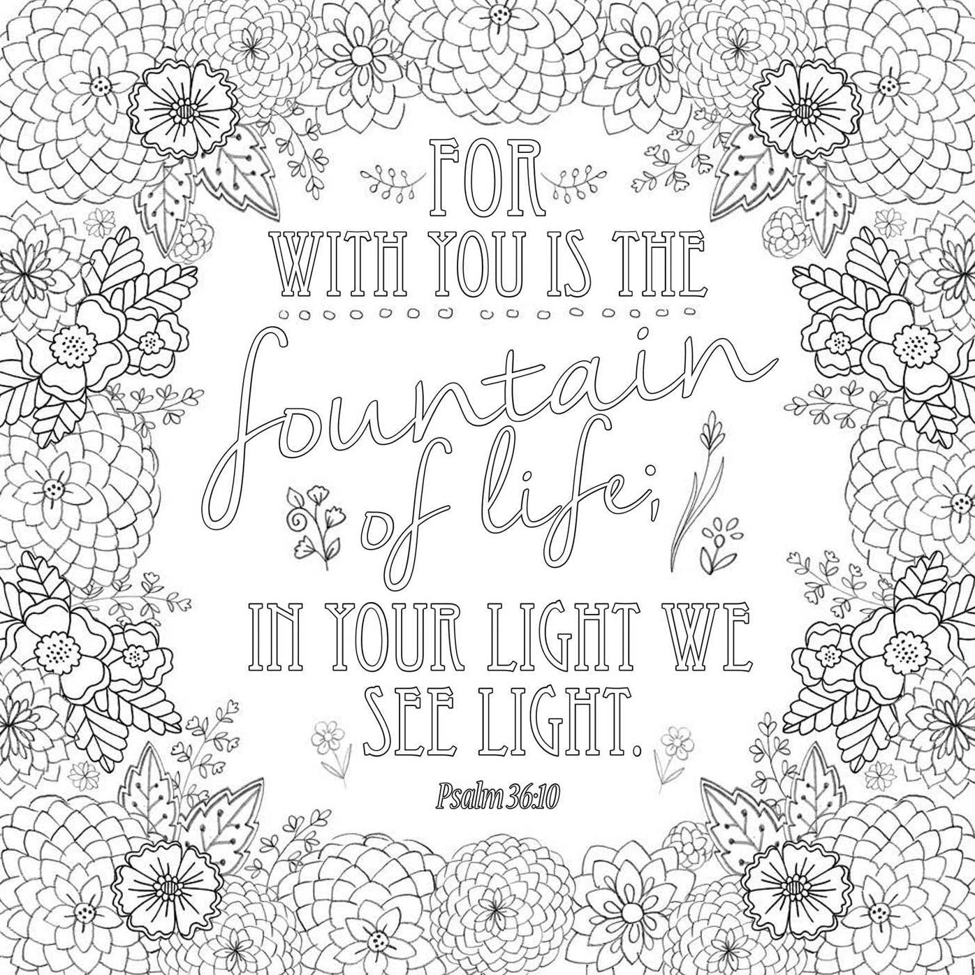 Psalms to Color and Soothe the Soul