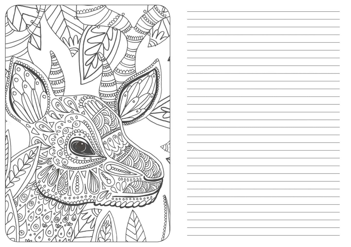 A Coloring Journal Deer