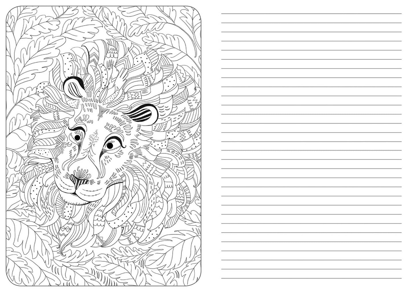 A Coloring Journal Fox