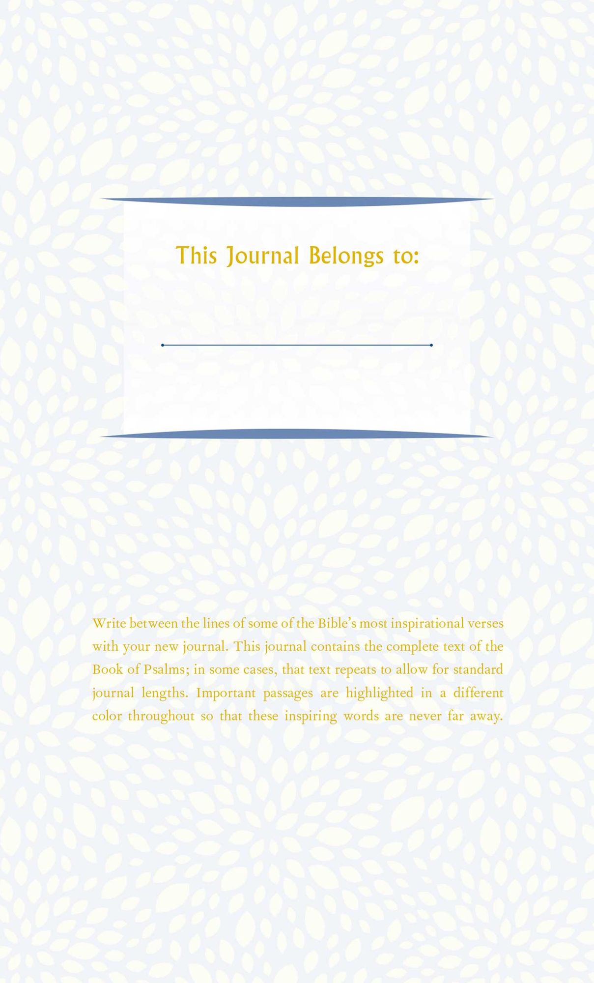 A Journal: Psalms (Compact)