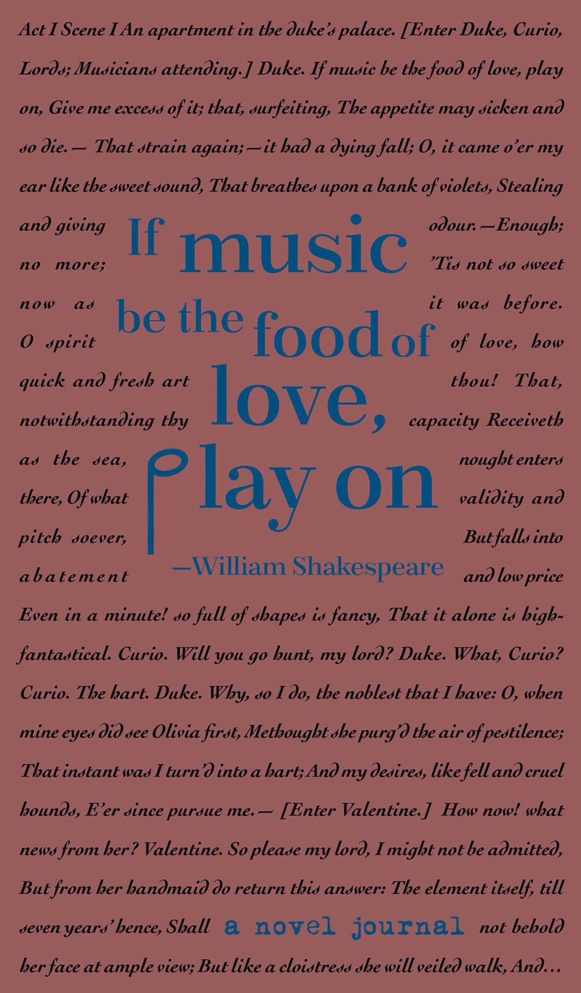 A Novel Journal: William Shakespeare (Compact)