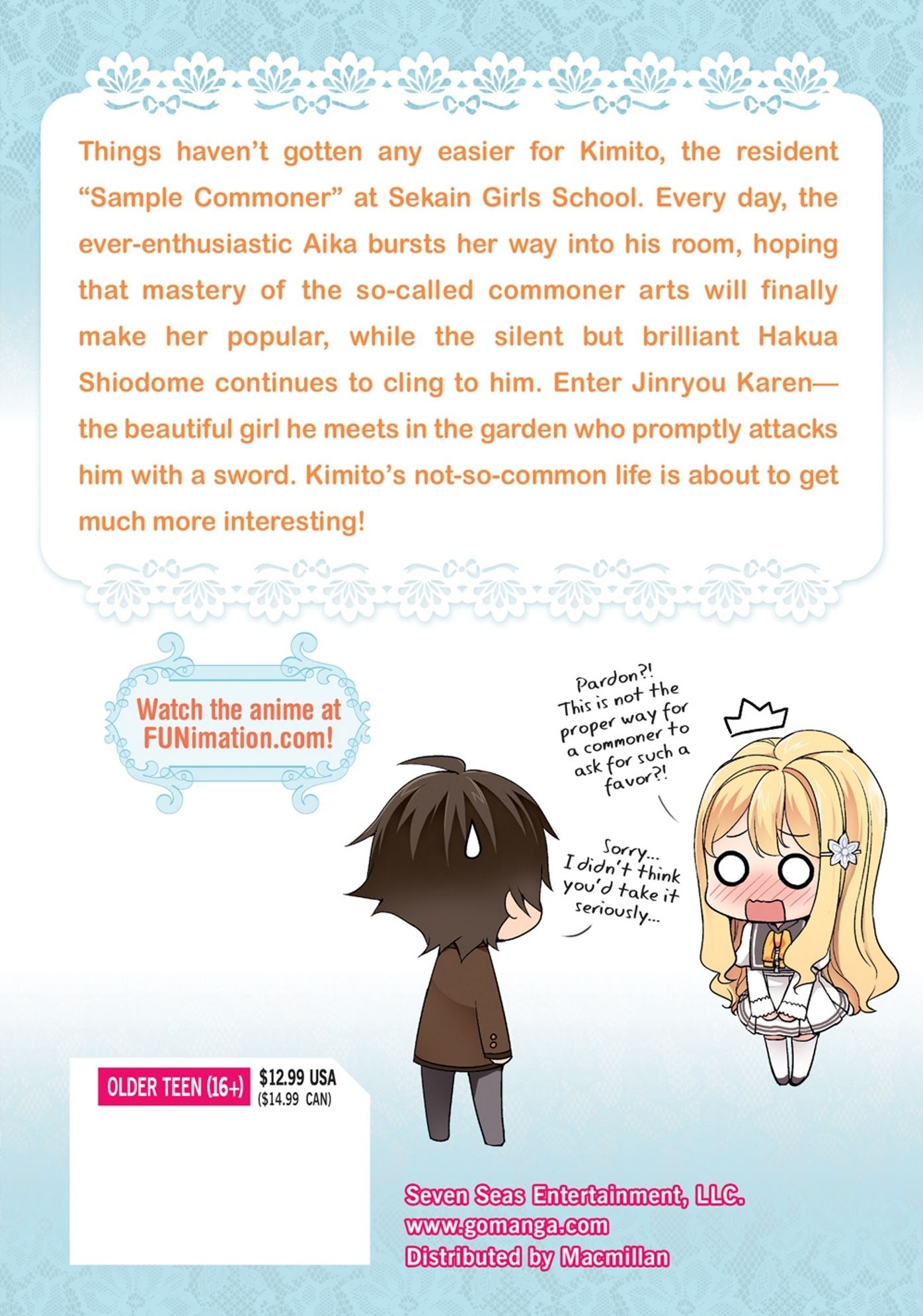 Shomin Sample: I Was Abducted by an Elite All-Girls School as a Sample Commoner, Vol. 2