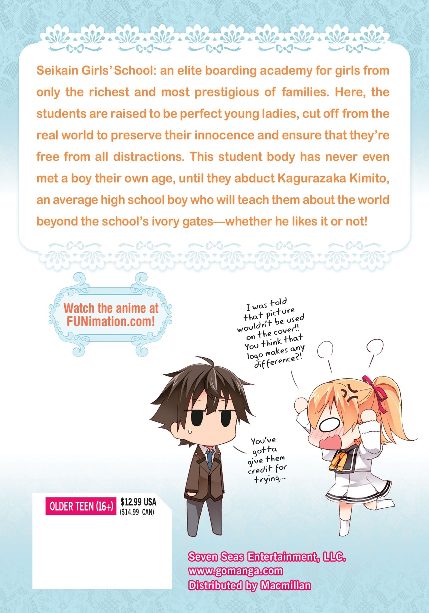 Shomin Sample: I Was Abducted by an Elite All-Girls School as a Sample Commoner, Vol. 1