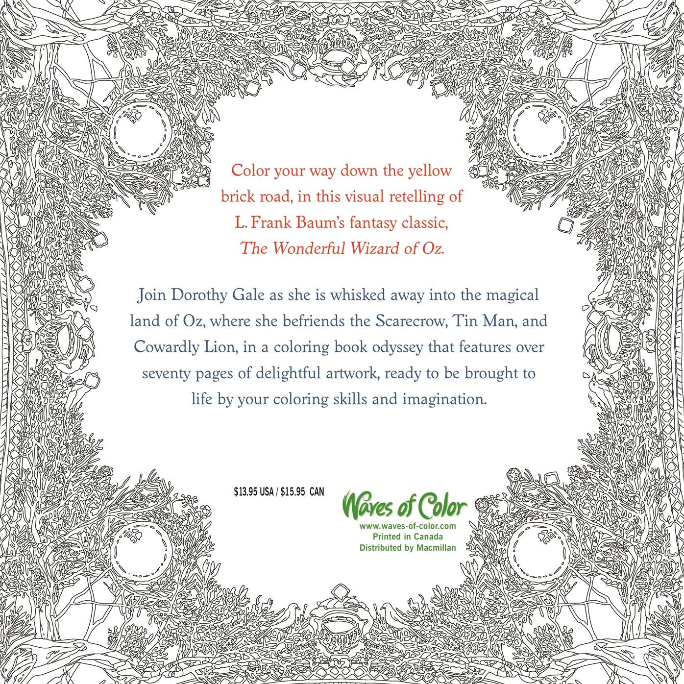 Color the Classics: The Wizard of Oz: A Coloring Book Trip Down the Yellow-Brick Road