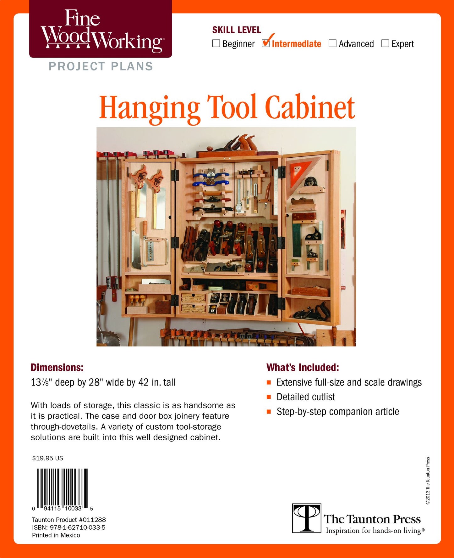 Fine Woodworking's Hanging Tool Cabinet Plan